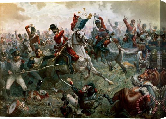 William Holmes Sullivan Battle of Waterloo Stretched Canvas Print / Canvas Art