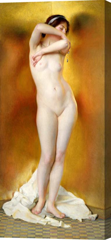 William McGregor Paxton Glow of Gold Gleam of Pearl Stretched Canvas Painting / Canvas Art