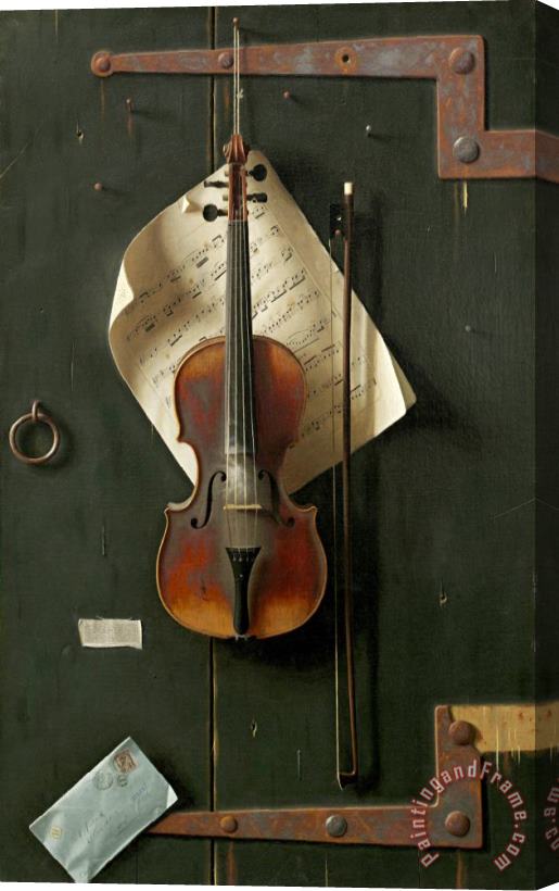 William Michael Harnett The Old Violin Stretched Canvas Print / Canvas Art