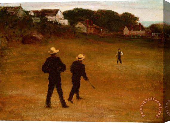 William Morris Hunt The Ball Players Stretched Canvas Painting / Canvas Art