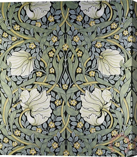 William Morris Pimpernel' Wallpaper Design Stretched Canvas Print / Canvas Art