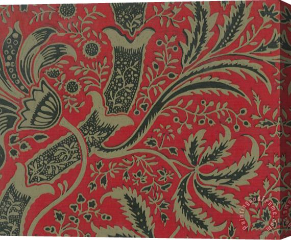 William Morris Wallpaper Sample with Bamboo Pattern Stretched Canvas Painting / Canvas Art