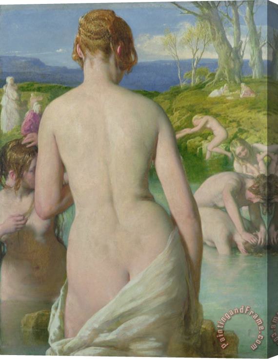 William Mulready The Bathers Stretched Canvas Painting / Canvas Art
