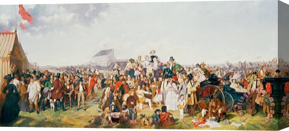 William Powell Frith Derby Day Stretched Canvas Print / Canvas Art