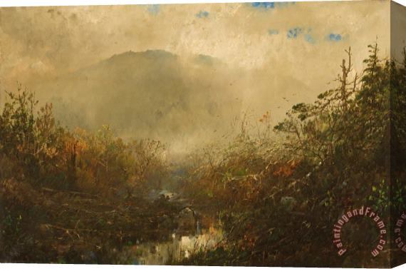 William Sonntag Coming Storm in the Adirondacks Stretched Canvas Print / Canvas Art