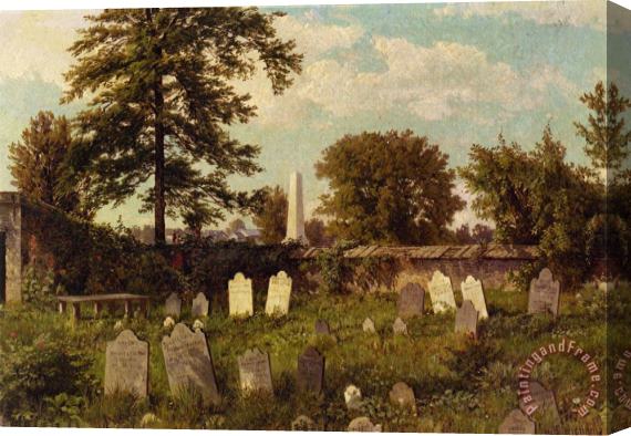 William Trost Richards Leverington Cemetary Stretched Canvas Painting / Canvas Art