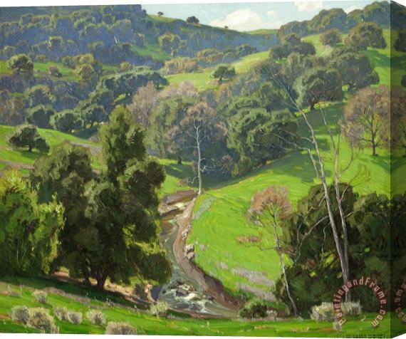 William Wendt The Mantle of Spring Stretched Canvas Print / Canvas Art