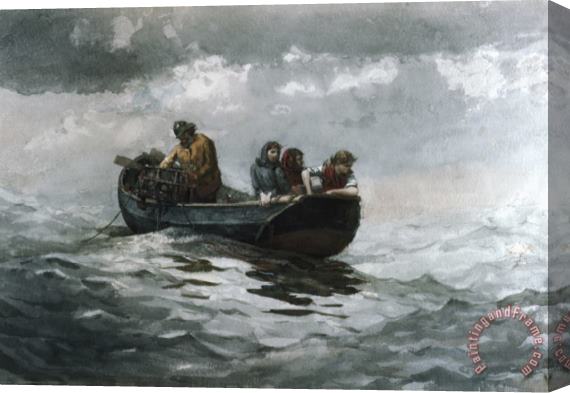 Winslow Homer Crab Fishing Stretched Canvas Painting / Canvas Art