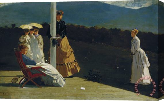 Winslow Homer Croquet Match Stretched Canvas Painting / Canvas Art