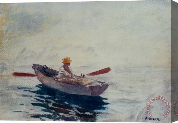 Winslow Homer In a Boat Stretched Canvas Painting / Canvas Art