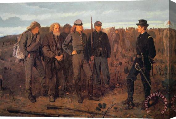 Winslow Homer Prisoners from the Front Stretched Canvas Painting / Canvas Art