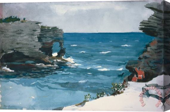 Winslow Homer Rocky Shore, Bermuda Stretched Canvas Print / Canvas Art