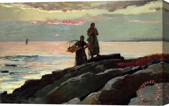 Winslow Homer Saco Bay Stretched Canvas Print / Canvas Art