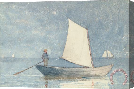 Winslow Homer Sailing a Dory Stretched Canvas Painting / Canvas Art