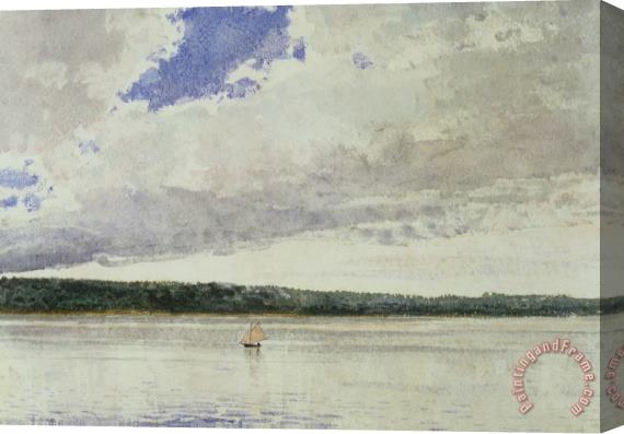 Winslow Homer Small Sloop on Saco Bay Stretched Canvas Painting / Canvas Art