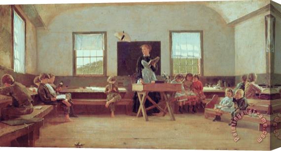 Winslow Homer The Country School Stretched Canvas Print / Canvas Art