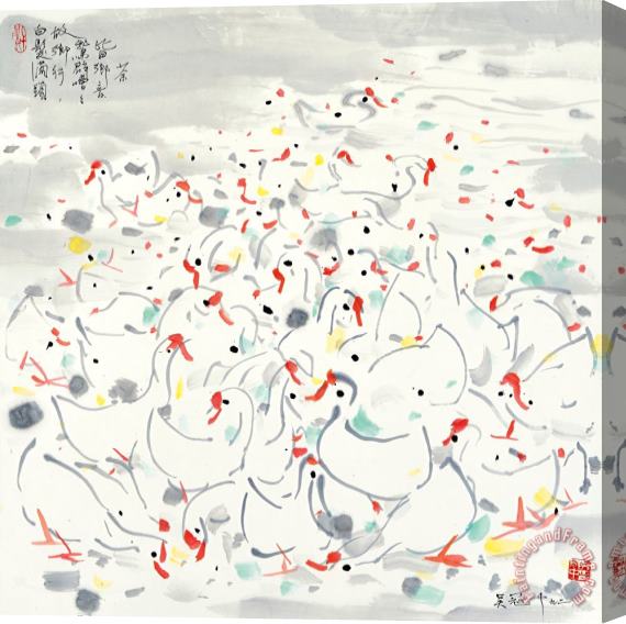 Wu Guanzhong Familiar Accent, 1992 Stretched Canvas Painting / Canvas Art