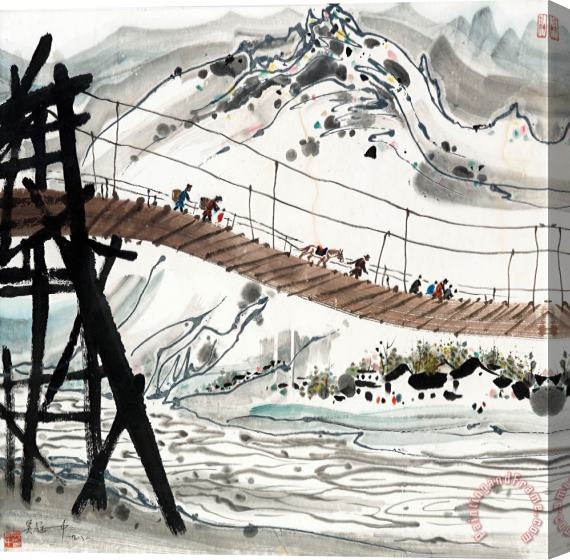 Wu Guanzhong Scenery of Yunnan Stretched Canvas Print / Canvas Art