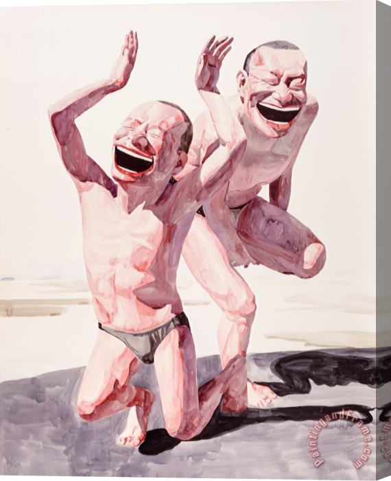 Yue Minjun Untitled (smile Ism No. 20), 2006 Stretched Canvas Print / Canvas Art